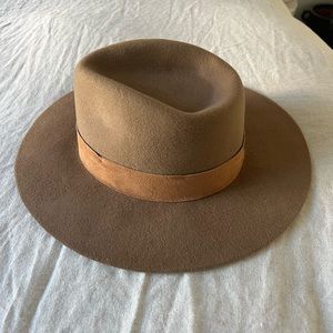 Camel wool fedora
